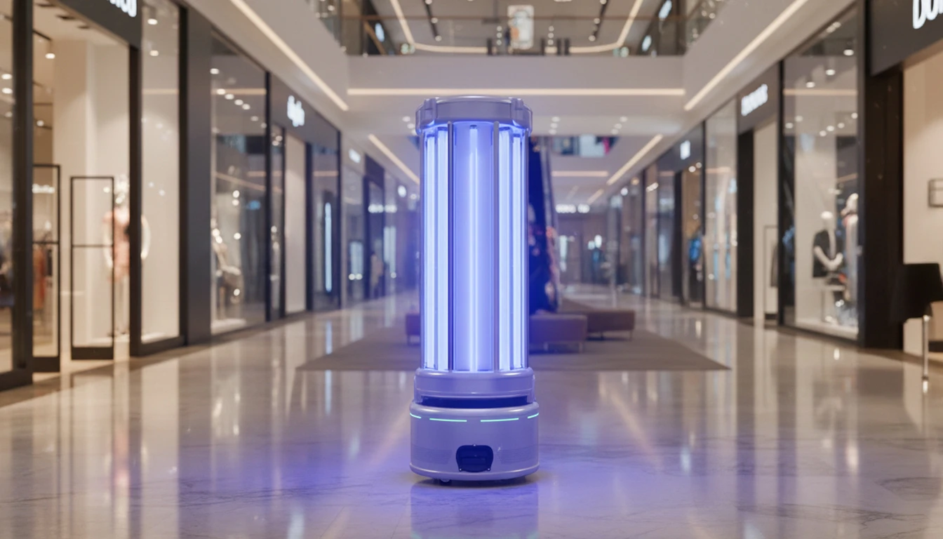 UV-C Sterilizasyon Robotu AVMlerde