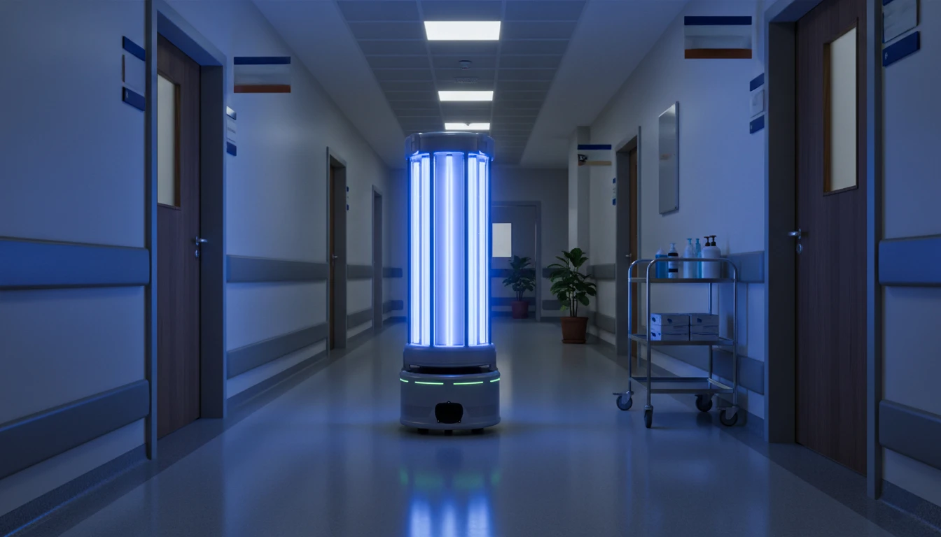 UV-C Sterilizasyon Robotu Hastaneler ve Laboratuvarlarda