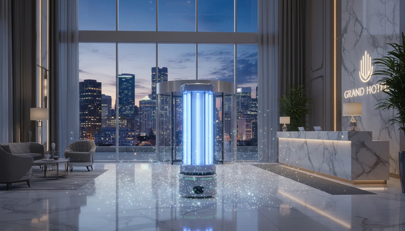 UV-C Sterilizasyon Robotu Otellerde