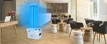 UV-C Sterilizasyon Robotu Otellerde
